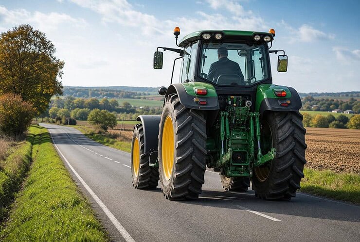 qui peut conduire un tracteur sur la route